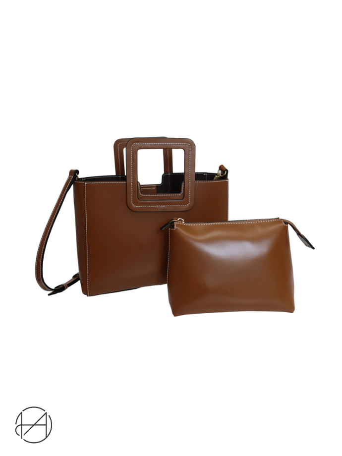Beaute Leather Square Bag