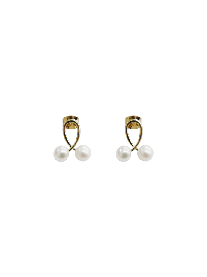 [Select] Twist pearl earring.