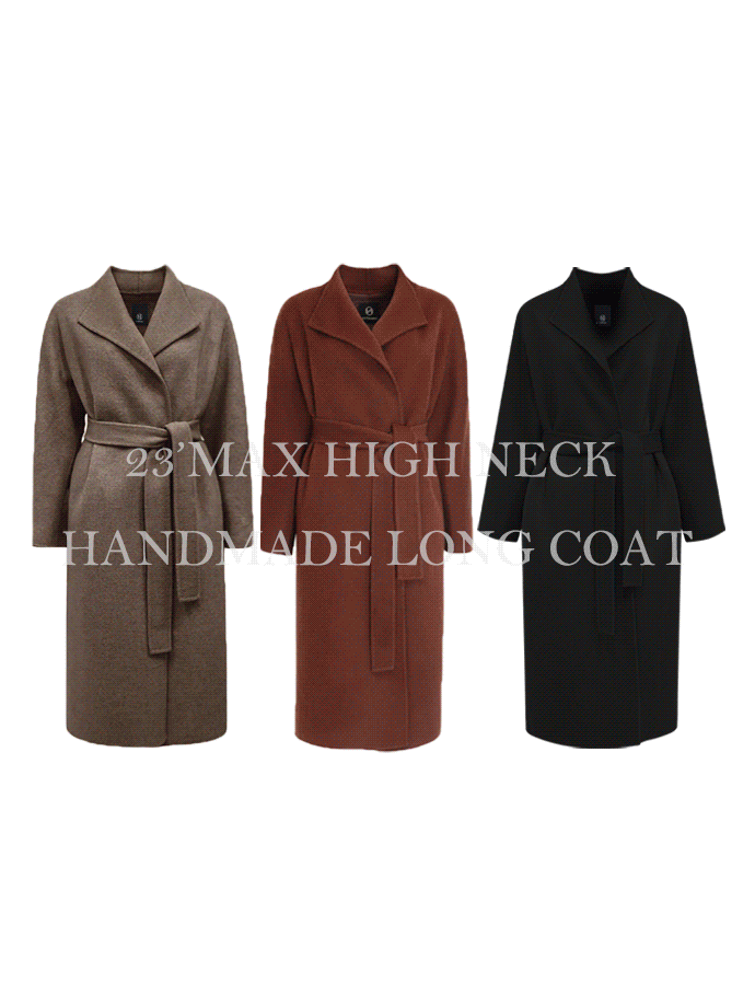 23&#039;Max high-neck handmade Long coat