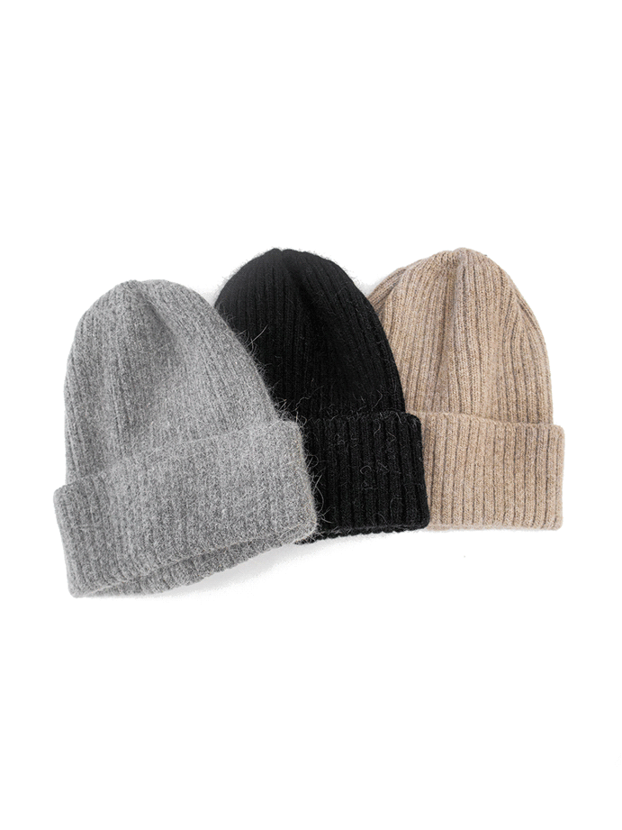 [Select] Angora Beanie with 3 colors.