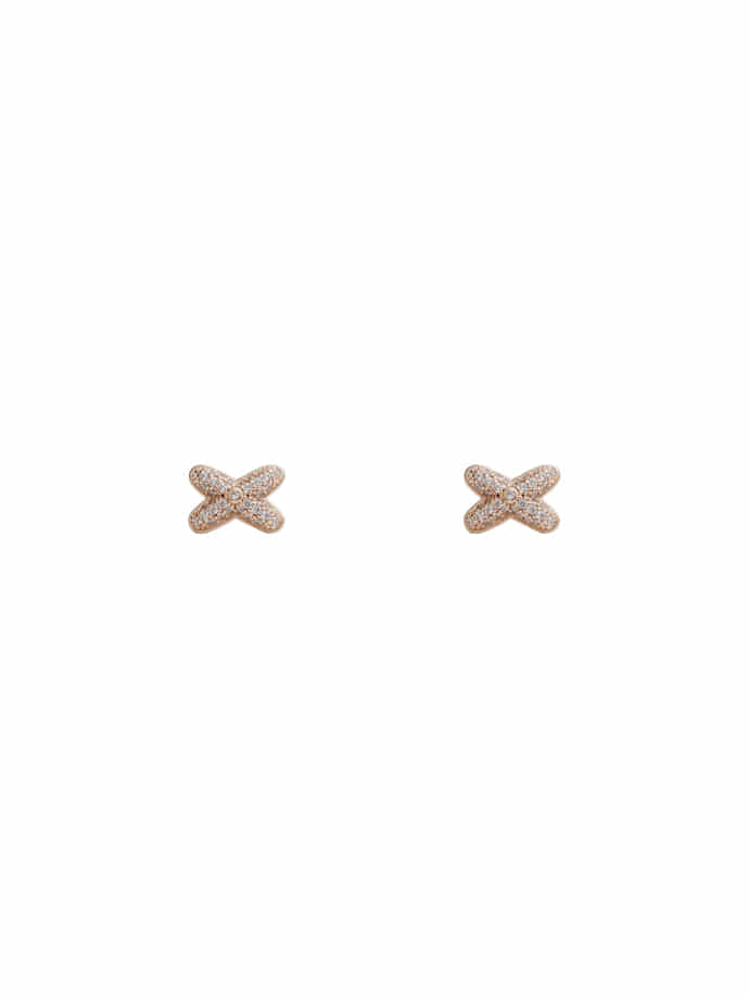 [Select] Cubic Cross Earring