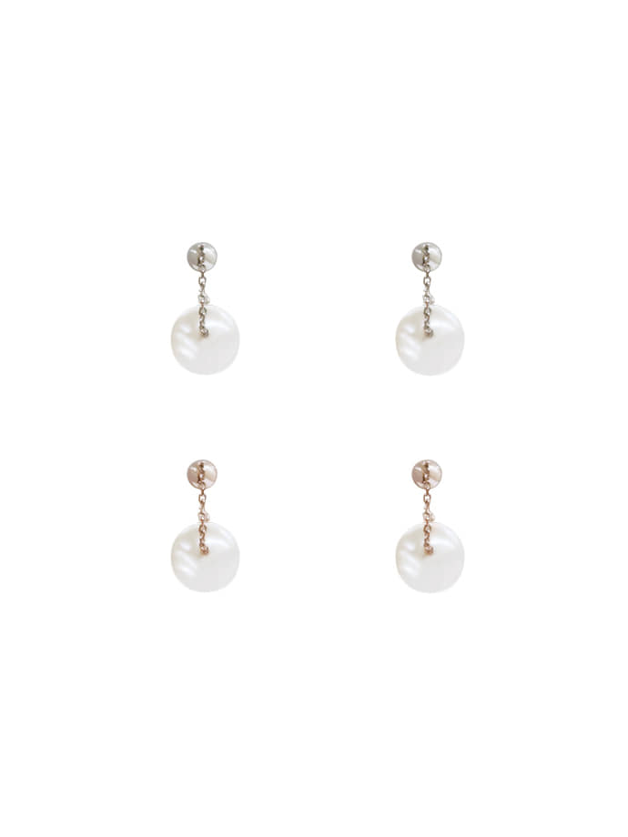 [Select] Pearl H hoop earring